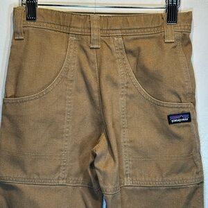 Patagonia Hemp Utility Boys’ Pants Size S Coriander Brown Organic Cotton